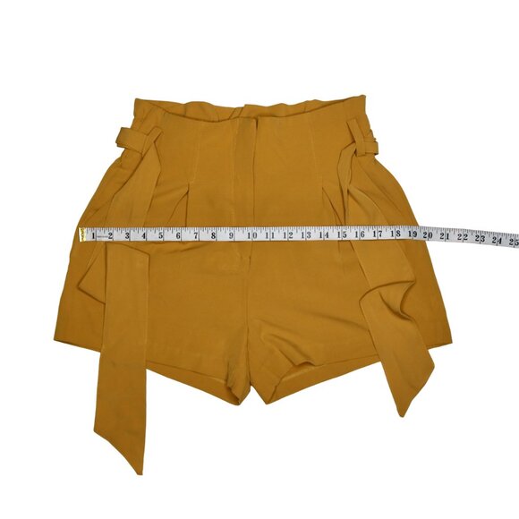 Dynamite Women's Paper Bag Short in Mustard Yellow, size Small - Picture 7 of 10